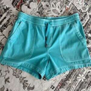 Athleta Turquoise Farallon Shorts size Medium